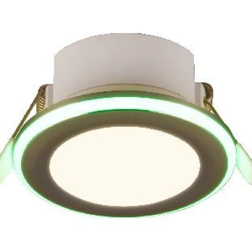 Upotettava LED Trio Argus, mattavalkoinen, RGB