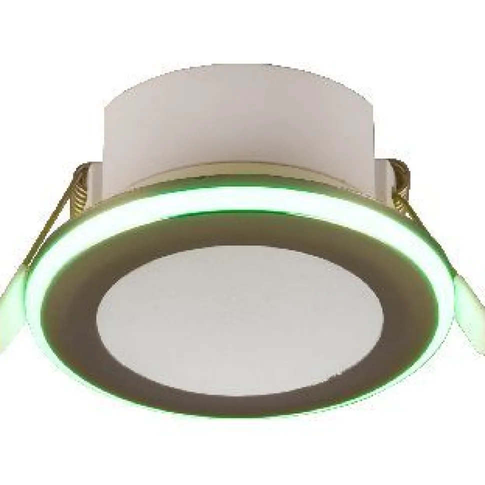 Upotettava LED Trio Argus, mattavalkoinen, RGB