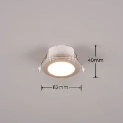Upotettava LED Trio Argus, mattavalkoinen, RGB