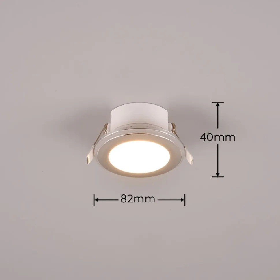 Upotettava LED Trio Argus, mattavalkoinen, RGB