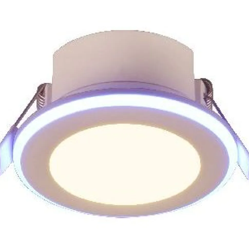 Upotettava LED Trio Argus, mattavalkoinen, RGB