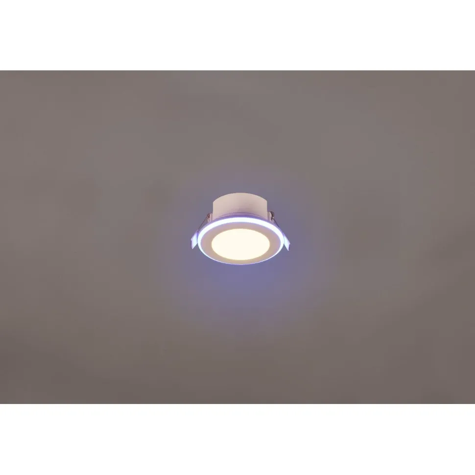 Upotettava LED Trio Argus, mattavalkoinen, RGB