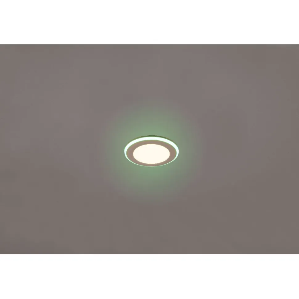 Upotettava LED Trio Argus, mattavalkoinen, RGB