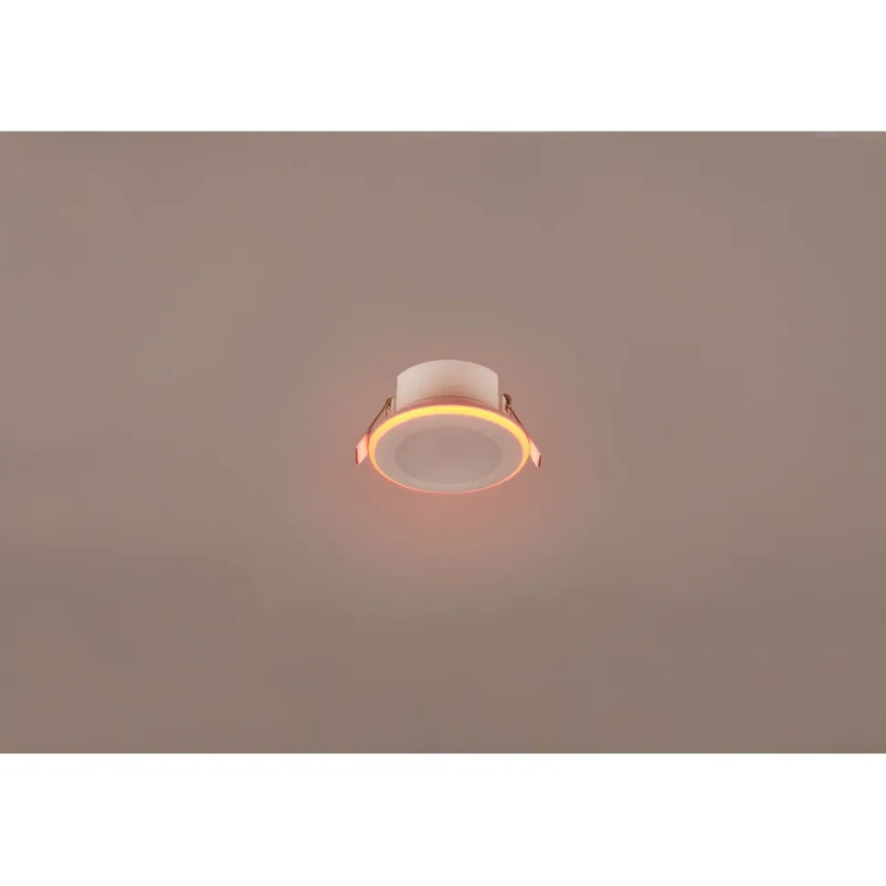 Upotettava LED Trio Argus, mattavalkoinen, RGB