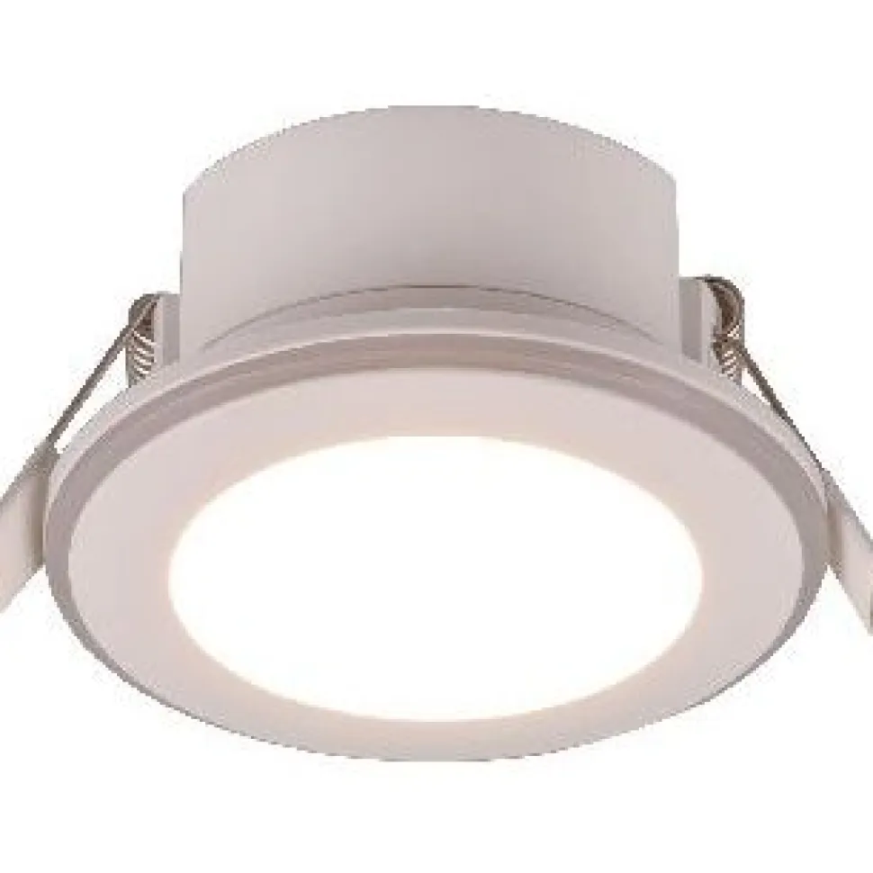 Upotettava LED Trio Argus, mattavalkoinen, RGB