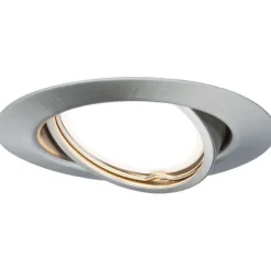 Upotettava LED-valaisin Paulmann Base Coin, 3kpl, Ø90mm, 5W, 370lm, 3000K, himmennettävä, harjattu rauta