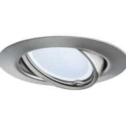 Upotettava LED-valaisin Paulmann Base Coin, 3kpl, Ø90mm, 5W, 370lm, 3000K, himmennettävä, harjattu rauta