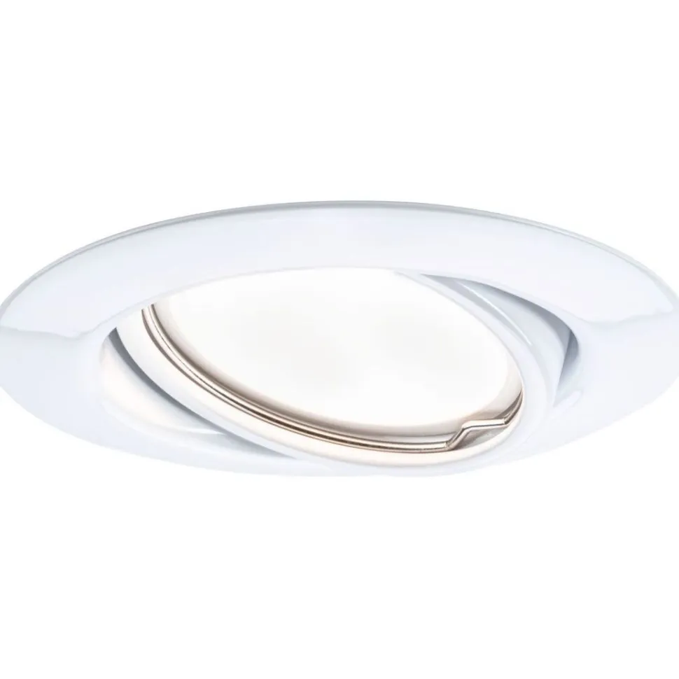 Upotettava LED-valaisin Paulmann Base Coin, Ø90mm, 5W, 370lm, 3000K, valkoinen