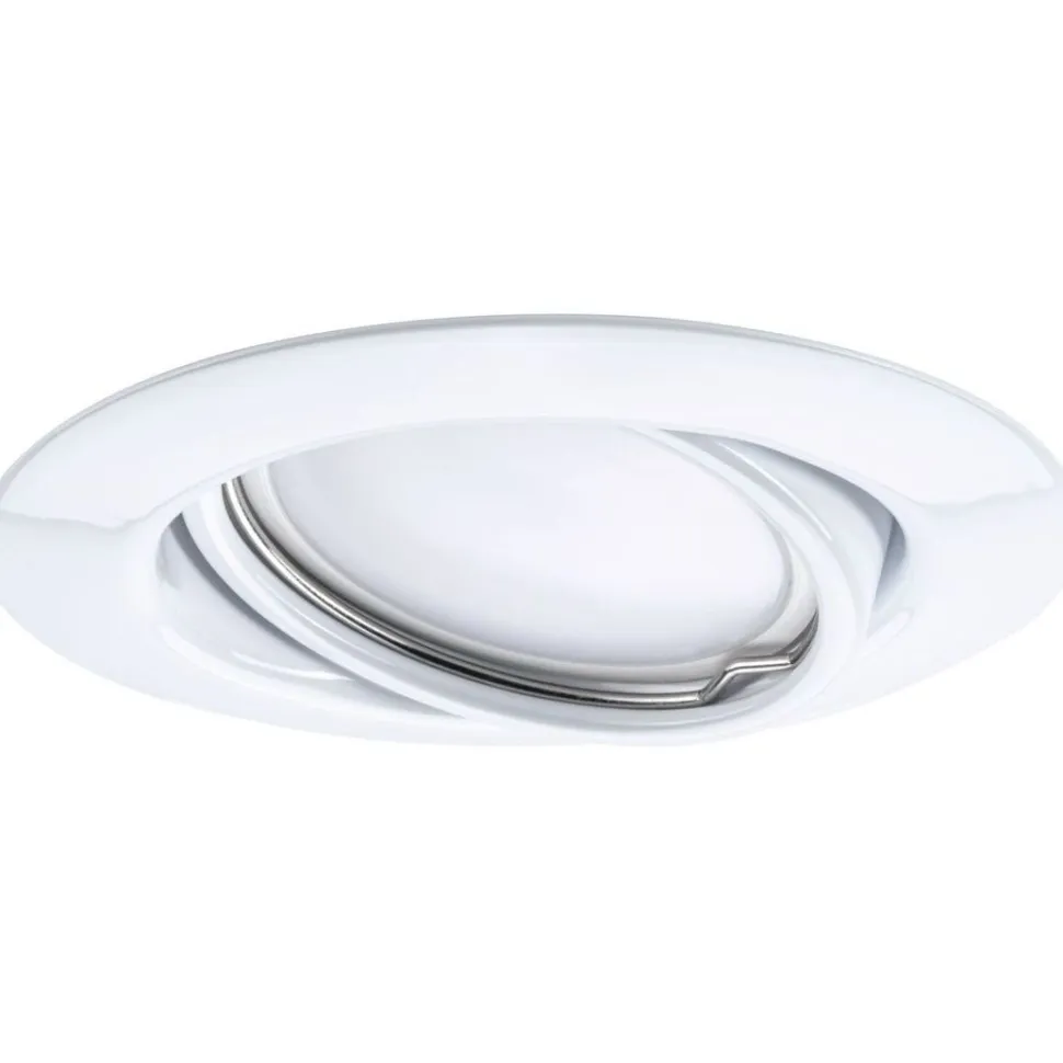 Upotettava LED-valaisin Paulmann Base Coin, Ø90mm, 5W, 370lm, 3000K, valkoinen