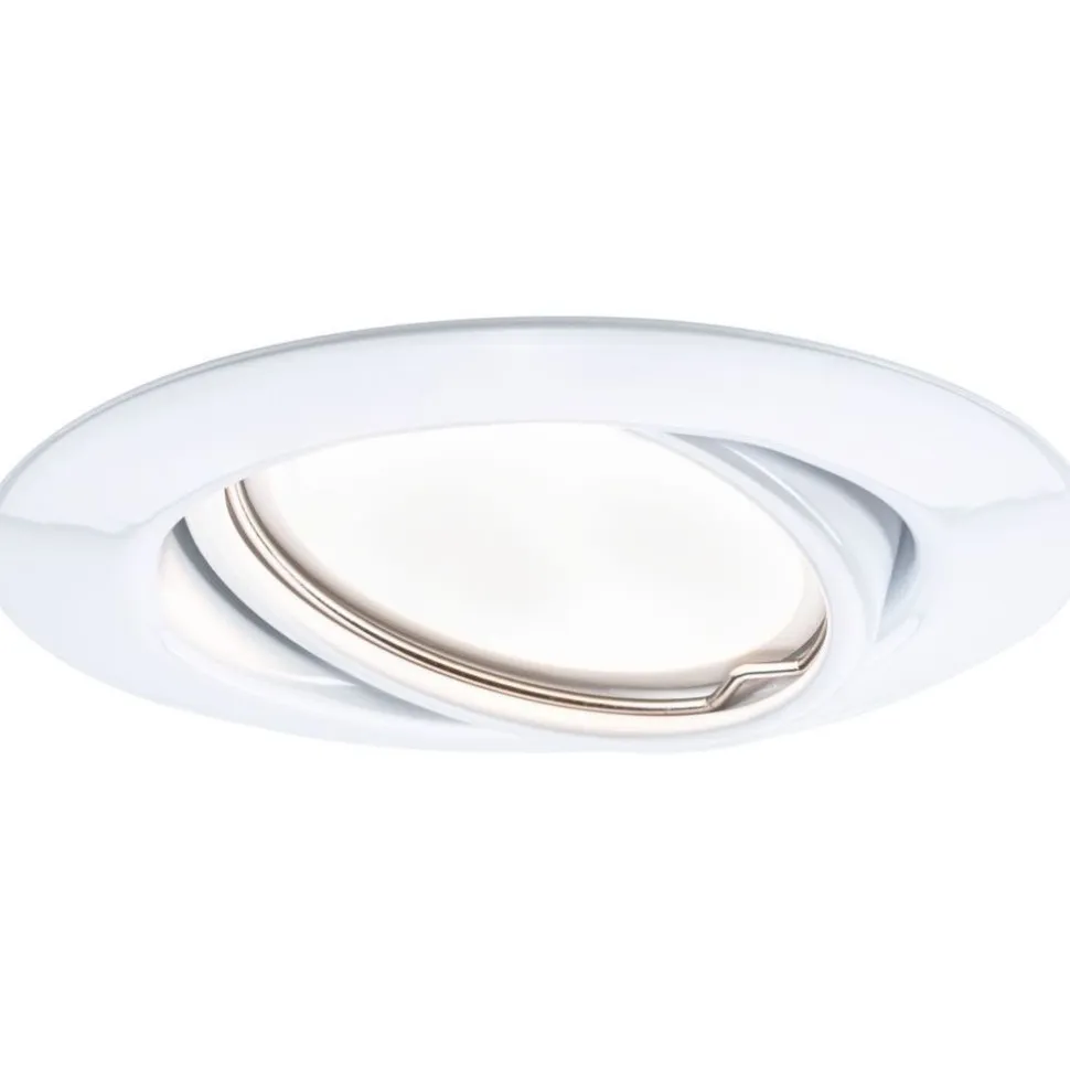 Upotettava LED-valaisin Paulmann Base, Ø90mm, GU10, 5W, 350lm, 3000K, valkoinen