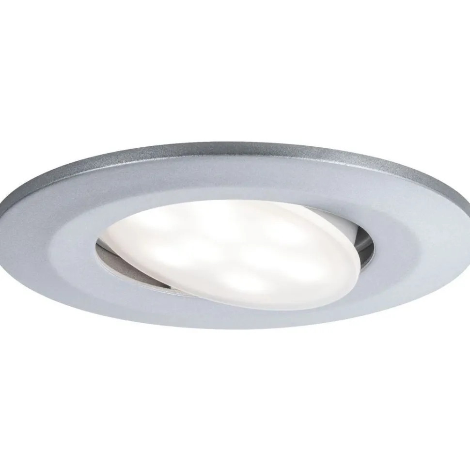 Upotettava LED-valaisin Paulmann Calla, IP65, Ø90mm, 5.2W, 460lm, 4000K, himmennettävä, mattakromi