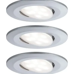 Upotettava LED-valaisin Paulmann Calla, 3kpl, IP65, Ø90mm, 5.2W, 460lm, 4000K, himmennettävä, mattakromi