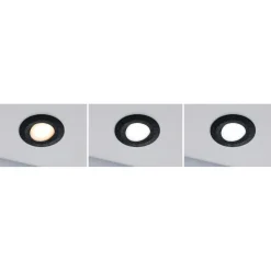 Upotettava LED-valaisin Paulmann Calla, 3kpl, IP65, Ø90mm, 5W, 400lm, säädettävä värilämpötilä, mattakromi