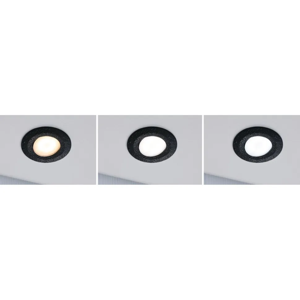 Upotettava LED-valaisin Paulmann Calla, 3kpl, IP65, Ø90mm, 5W, 400lm, säädettävä värilämpötilä, mattakromi