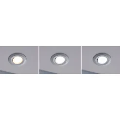 Upotettava LED-valaisin Paulmann Calla, 3kpl, IP65, Ø90mm, 5W, 400lm, säädettävä värilämpötilä, mattakromi