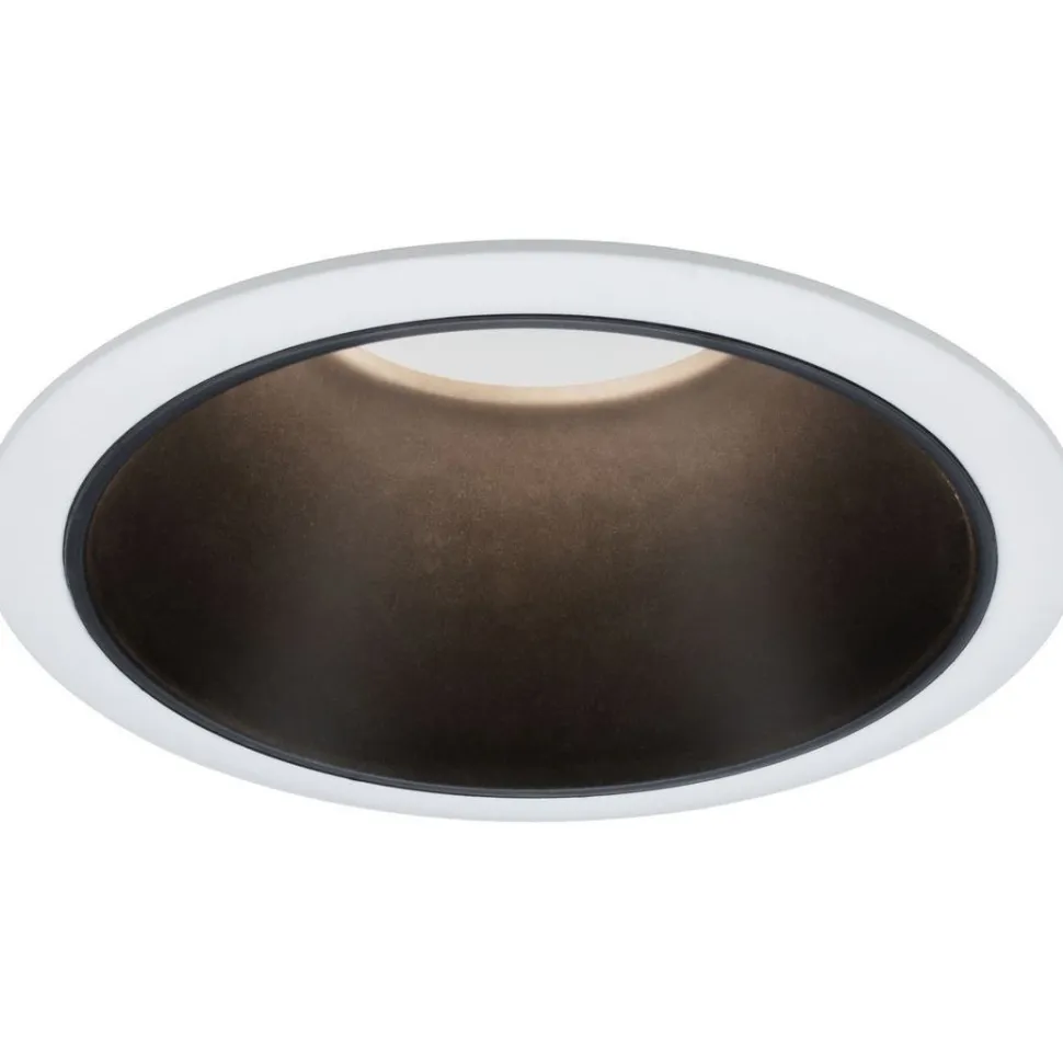 Upotettava LED-valaisin Paulmann Cole Coin, IP44, Ø88mm, 6W, 470lm, 2700K, himmennettävä, valkoinen/kulta