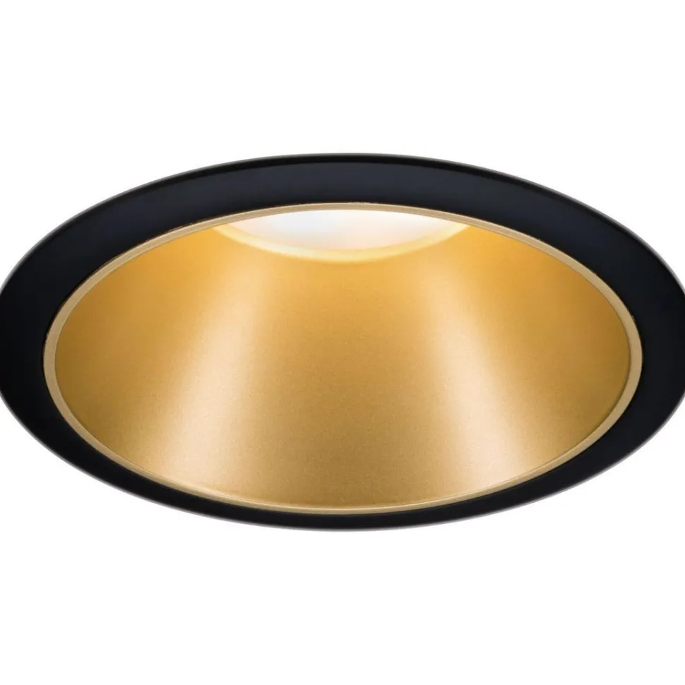 Upotettava LED-valaisin Paulmann Cole Coin, IP44, Ø88mm, 6W, 470lm, 2700K, himmennettävä, valkoinen/kulta