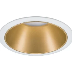 Upotettava LED-valaisin Paulmann Cole Coin, IP44, Ø88mm, 6W, 470lm, 2700K, himmennettävä, valkoinen/kulta