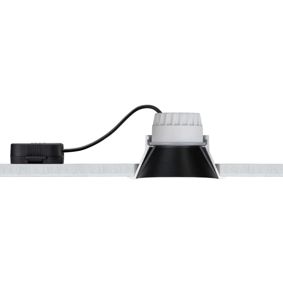 Upotettava LED-valaisin Paulmann Cole Coin, IP44, Ø88mm, 6W, 470lm, 2700K, himmennettävä, valkoinen/kulta