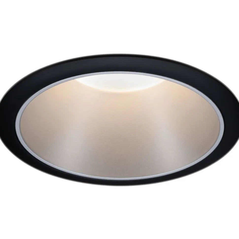 Upotettava LED-valaisin Paulmann Cole Coin, IP44, Ø88mm, 6W, 470lm, 2700K, himmennettävä, valkoinen/kulta