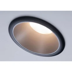 Upotettava LED-valaisin Paulmann Cole Coin, IP44, Ø88mm, 6W, 470lm, 2700K, himmennettävä, valkoinen/kulta