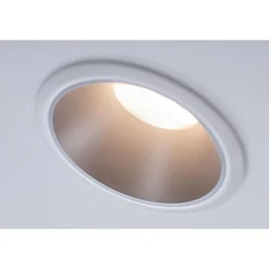 Upotettava LED-valaisin Paulmann Cole Coin, IP44, Ø88mm, 6W, 470lm, 2700K, himmennettävä, valkoinen/kulta