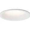 Upotettava LED-valaisin Paulmann Cymbal Coin, IP44, Ø77mm, 6.7W, 430lm, 2700K, himmennettävä, mattavalkoinen