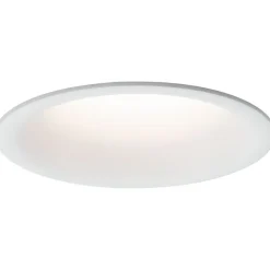 Upotettava LED-valaisin Paulmann Cymbal Coin, IP44, Ø77mm, 6.7W, 430lm, 2700K, himmennettävä, mattavalkoinen
