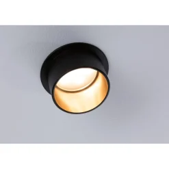 Upotettava LED-valaisin Paulmann Gil Coin, IP44, Ø68mm, 6W, 470lm, 2700K, himmennettävä, valkoinen/musta