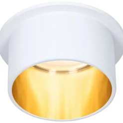 Upotettava LED-valaisin Paulmann Gil Coin, IP44, Ø68mm, 6W, 470lm, 2700K, himmennettävä, valkoinen/musta