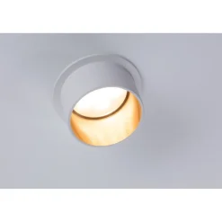 Upotettava LED-valaisin Paulmann Gil Coin, IP44, Ø68mm, 6W, 470lm, 2700K, himmennettävä, valkoinen/musta