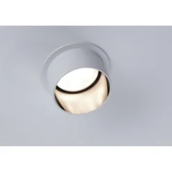 Upotettava LED-valaisin Paulmann Gil Coin, IP44, Ø68mm, 6W, 470lm, 2700K, himmennettävä, valkoinen/musta