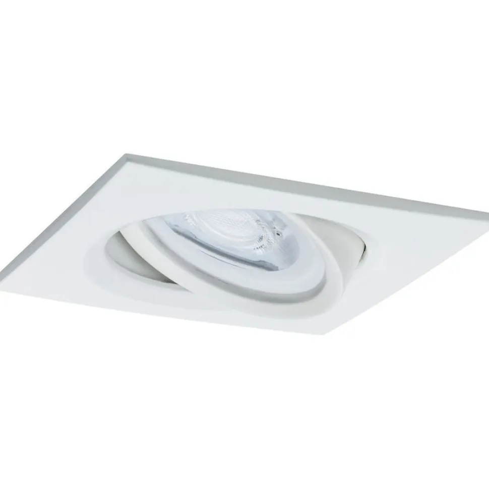 Upotettava LED-valaisin Paulmann Nova Coin, 3kpl, 84x84mm, 6W, 470lm, 2700K, mattavalkoinen
