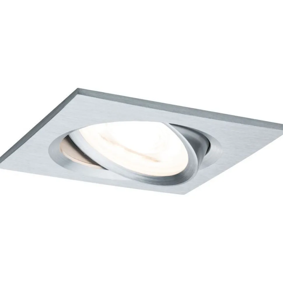 Upotettava LED-valaisin Paulmann Nova Coin, 3kpl, 84x84mm, 6W, 470lm, 2700K, mattavalkoinen