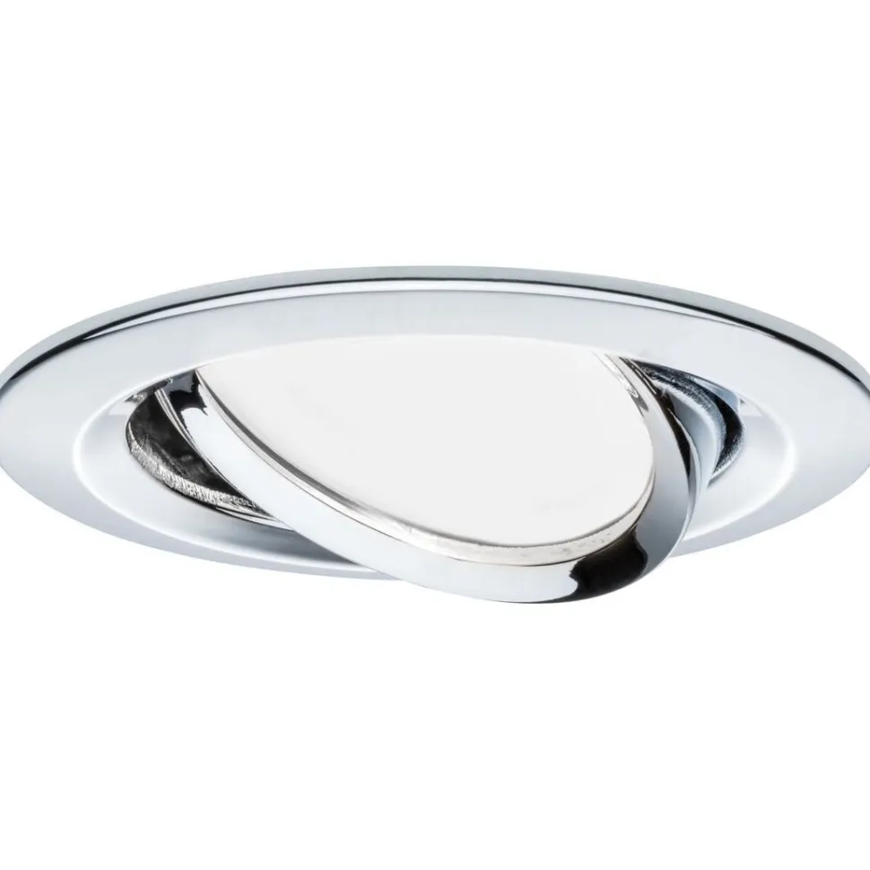 Upotettava LED-valaisin Paulmann Nova Coin, 3kpl, 84x84mm, 6W, 470lm, 2700K, mattavalkoinen