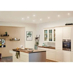 Upotettava LED-valaisin Paulmann Nova Coin, Ø84mm, 6W, 470lm, 2700K, harjattu rauta