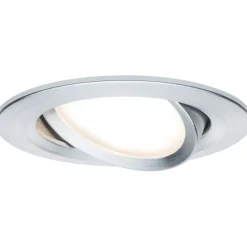 Upotettava LED-valaisin Paulmann Nova Coin, Ø84mm, 6W, 470lm, 2700K, himmennettävä, harjattu rauta