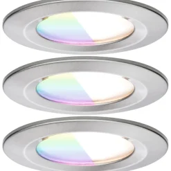 Upotettava LED-valaisin Paulmann Nova Coin, pyöreä, IP44, 78mm, RGBW+, 3x6W, 3x500lm, 230V, alumiini