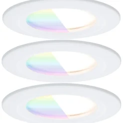 Upotettava LED-valaisin Paulmann Nova Coin, pyöreä, IP44, 78mm, RGBW+, 3x6W, 3x500lm, 230V, alumiini