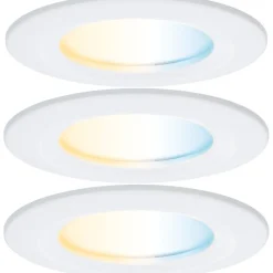 Upotettava LED-valaisin Paulmann Nova Coin, pyöreä, IP44, 78mm, 3x6W, 3x530lm, 230V, säädettävä värilämpötila