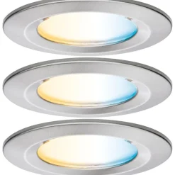 Upotettava LED-valaisin Paulmann Nova Coin, pyöreä, IP44, 78mm, 3x6W, 3x530lm, 230V, säädettävä värilämpötila