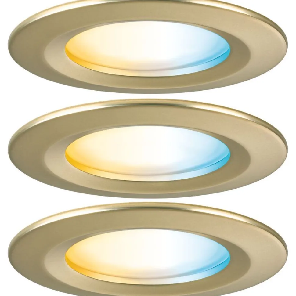 Upotettava LED-valaisin Paulmann Nova Coin, pyöreä, IP44, 78mm, 3x6W, 3x530lm, 230V, säädettävä värilämpötila