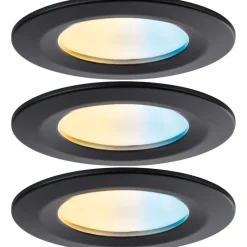 Upotettava LED-valaisin Paulmann Nova Coin, pyöreä, IP44, 78mm, 3x6W, 3x530lm, 230V, säädettävä värilämpötila