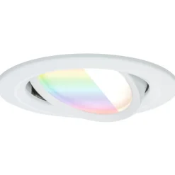 Upotettava LED-valaisin Paulmann Nova Coin, pyöreä, 84mm, 50°, RGBW+, 6W, 500lm, 230V, alumiini