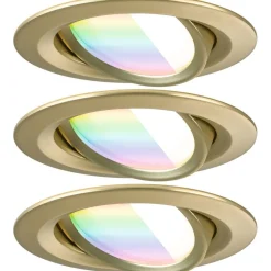 Upotettava LED-valaisin Paulmann Nova Coin, pyöreä, 84mm, 50°, RGBW+, 3x6W, 3x500lm, 230V