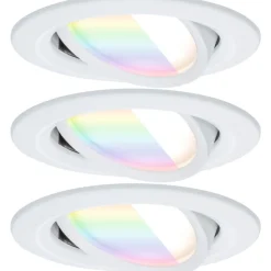 Upotettava LED-valaisin Paulmann Nova Coin, pyöreä, 84mm, 50°, RGBW+, 3x6W, 3x500lm, 230V