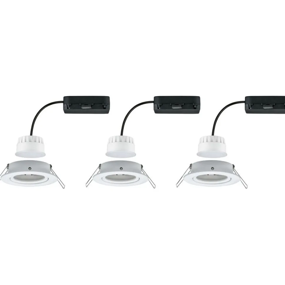 Upotettava LED-valaisin Paulmann Nova Coin, pyöreä, 84mm, 50°, RGBW+, 3x6W, 3x500lm, 230V