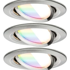 Upotettava LED-valaisin Paulmann Nova Coin, pyöreä, 84mm, 50°, RGBW+, 3x6W, 3x500lm, 230V