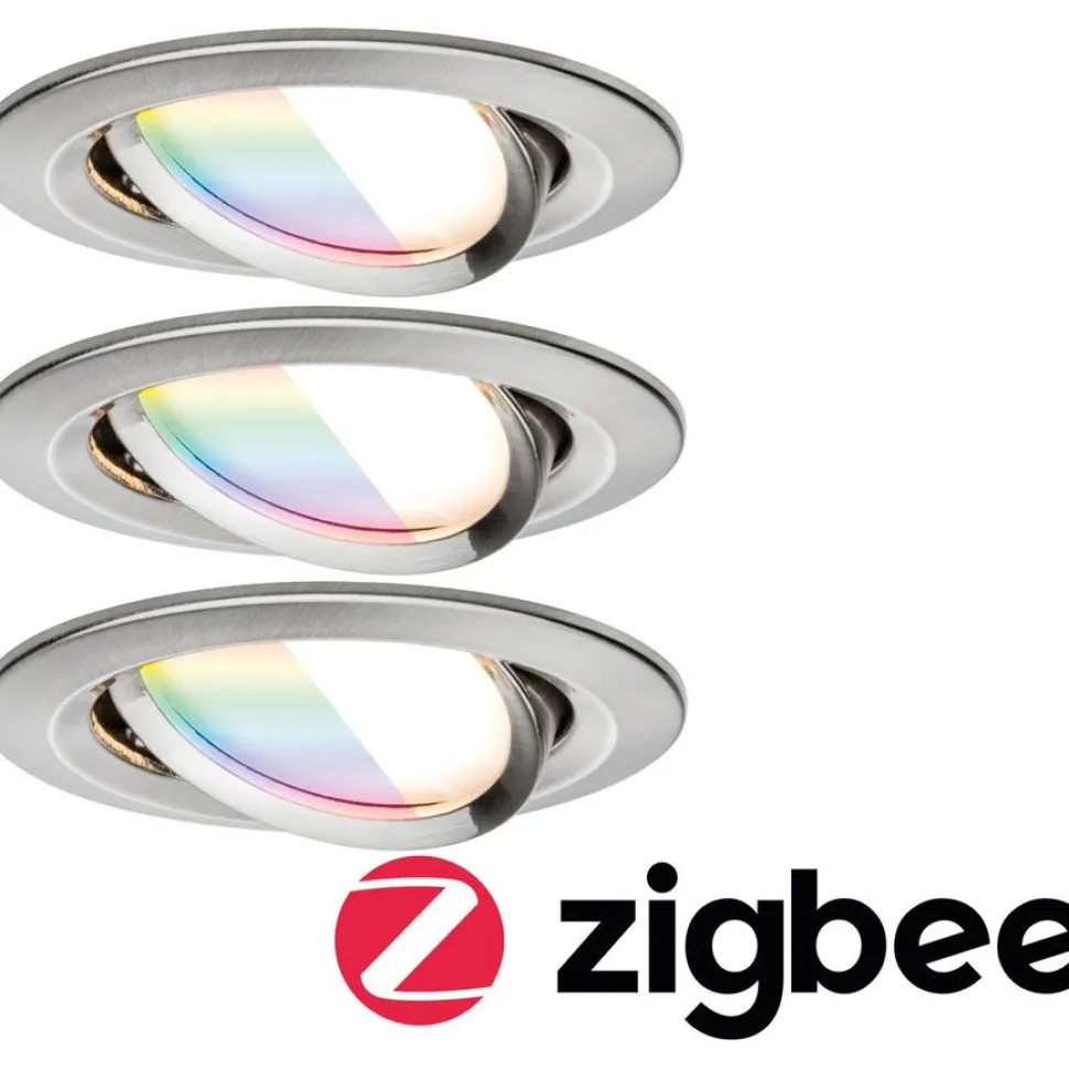 Upotettava LED-valaisin Paulmann Nova Coin, pyöreä, 84mm, 50°, RGBW+, 3x6W, 3x500lm, 230V
