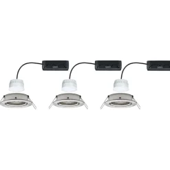Upotettava LED-valaisin Paulmann Nova Coin, pyöreä, 84mm, 50°, RGBW+, 3x6W, 3x500lm, 230V